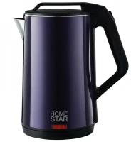 HOMESTAR Чайник HS-1036 (1,8 л) фиолетовый, двойной корпус