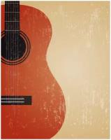 Постер / Плакат / Картина Классическая гитара 60х90 см в раме