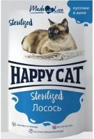 Корм для стерилизованных кошек Happy Cat с лососем 100 г