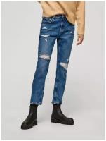 Джинсы зауженные Pepe Jeans, размер 30, голубой