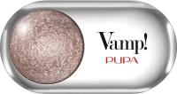 Пупа / Pupa - Тени запеченные для век сияющие Vamp Wet&Dry тон 404 Холодный темно-серый 1 г