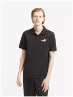 Поло PUMA Essentials Pique Men's Polo Shirt, размер XS, черный