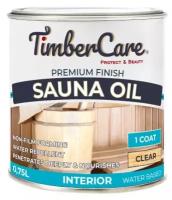 Масло для сауны TimberCare Sauna Oil, пропитка для дерева для внутренних, пропитка для сауны, быстросохнущее масло для дерева прозрачное 0,75 л