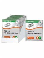 Гречка по-деревенски леовит быстрого приготвления. Упаковка 12 шт. по 50 г. / Без варки