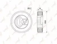 Ролик натяжной приводного ремня LYNXauto PB-5073