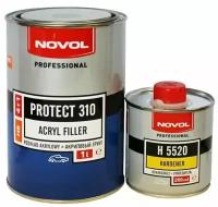 Грунт акриловый 4+1HS серый Novol PROTECT310, 1,0+0,25