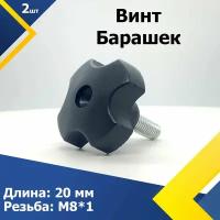 Винт - Барашек М8*20 мм (2 шт.) Барашковое крепление