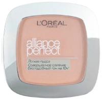 L'Oreal Paris Alliance Perfect пудра компактная Совершенное слияние, выравнивающая и увлажняющая 1 шт. D3 светло-бежевый золотистый 9 г