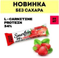 Батончик протеиновый без сахара Smartbar Protein L-carnitine 