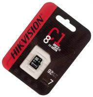 Hikvision Флеш карта microSDHC 8GB Hikvision HS-TF-C1(STD)/8G/ZAZ01X00/OD (без SD адаптера) R/W Speed 90/12MB/s