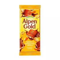 Шоколад молочный ALPEN GOLD Арахис и кукурузные хлопья, 85г