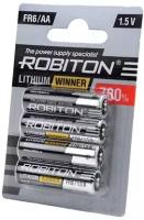 Батарейка ROBITON Lithium Winner FR6/AA