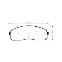 Дисковые тормозные колодки передние SANGSIN BRAKE SP1175 (4 шт.)