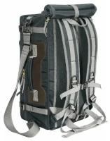 Сумка-рюкзак aquatic с-27тс с кожаными накладками, темно-серый С-27ТС