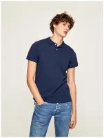 Поло мужское, Pepe Jeans London, артикул: PM541824, цвет: темно-синий (595), размер: XL