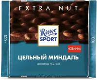 Ritter Sport Риттер шоколад темный Цельный миндаль, 11 шт по 100 г