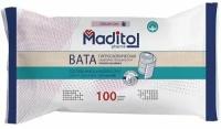 Вата гигроскопическая Maditol pharma, хлопко-льняная, в рулоне, 100г х 1уп