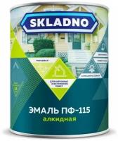 Эмаль Skladno, ПФ-115, алкидная, черная, 2.6 кг