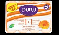 DURU Крем-мыло кусковое Soft sensations 1+1 Календула, 4 шт., 310 мл, 80 г