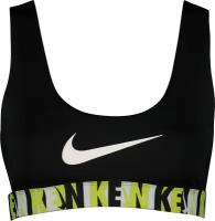 Топ женский, Nike Logo Tape Scoop Neck Bikini Top, черный, S INT