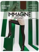 Колготки Immagine Micro Soft, 100 den, с ластовицей, размер 3, коричневый