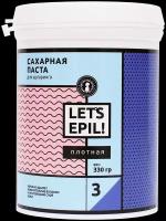 LETS EPIL Сахарная паста для шугаринга и депиляции плотная, 330 г