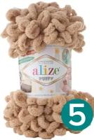 Пряжа Alize Puffy, 100 г, 9 м, 5 шт., 262 9 м