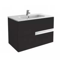 Комплект мебели для ванной Roca Victoria Nord Black Edition с 2 ящиками