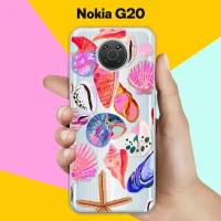 Силиконовый чехол на Nokia G20 Ракушки / для Нокия Джи20