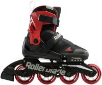 Детские роликовые коньки Rollerblade MICROBLADE FREE black/red 2024 (33-36,5)