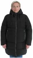 куртка M&P зимняя, средней длины, силуэт свободный, водонепроницаемая, размер 52, черный