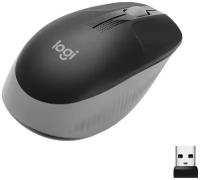 Беспроводная мышь Logitech M191, черный/серый