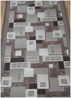 Ковровая дорожка на войлоке, Витебские ковры, с печатным рисунком, 1286_93, кофейная, 1.5*2 м