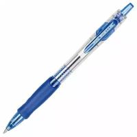 Ручка гелевая автоматическая Attache Wizard син, 0,5 мм, резин. манжетка 3шт