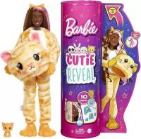 Barbie Кукла Barbie Cutie Reveal Kitten с сюрпризами, 29 см, HHG20