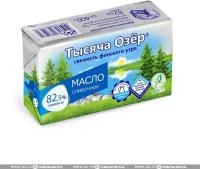 Масло сливочное 82.5%, «Тысяча Озёр», 400 г, Россия, бзмж