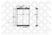 STELLOX 8103316SX 81-03316-SX_радиатор системы охлаждения с рамкой 945x708x42 Lкрепл400мм MAN F2000