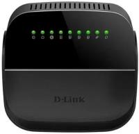 Беспроводной маршрутизатор ADSL D-Link DSL-2640U/R1A 802.11bgn 150Mbps 2.4 ГГц 4xLAN черный