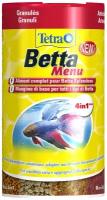 Корм Tetra Betta Menu 100 мл, 4 вида корма для бойцовых рыб (мини-хлопья, гранулы, чипсы, артемия)