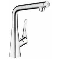 Однорычажный смеситель для кухни (мойки) Hansgrohe Metris Select 14883000