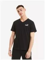 Футболка, PUMA ESS V Neck Tee, Мужская, размер XS; Black