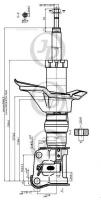 Стойка газомасляная передняя правая /331012/ d=16 JUST DRIVE JAS0230_ПОВРЕЖУПАК | цена за 1 шт
