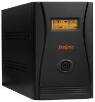 ИБП ExeGate SpecialPro Smart LLB-2000. LCD. AVR.4SH. RJ. USB <2000VA/1200W, LCD, AVR,4*Schuko, RJ45/11, USB, металлический корпус, Black>