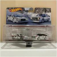 HCY73 Машинка металлическая игрушка Hot Wheels Premium Car Culture коллекционная модель премиальная Lancia Rally 037 & 84 Audi Sport Quattro 2 шт