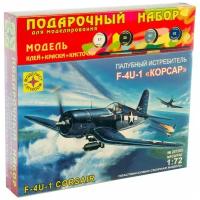 Сборная модель Моделист Палубный истребитель F-4U-1 Корсар, 1/72, подарочный набор ПН207265