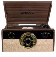 Виниловый проигрыватель Alive Audio FUSION Dark Wood c Bluetooth и FM-радио