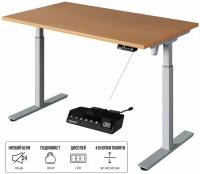 Стол компьютерный регулируемый по высоте Ergostol Start 110х70 Серебристый/бук бавария