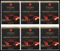 OZera, шоколад горький Carenero Superior, содержание какао 97,7%, 90 г*6 штук