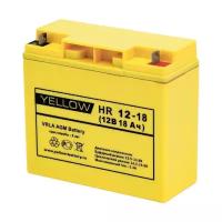 Аккумулятор Yellow HR 12-18 YL 12В 18Ач 181x77x167 мм Прямая (+-)