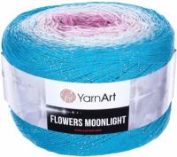Пряжа YarnArt Flowers Moonlight, 53 % хлопок, 43 % акрил, 4 % полиэстер, 4 % люрекс, 260 г